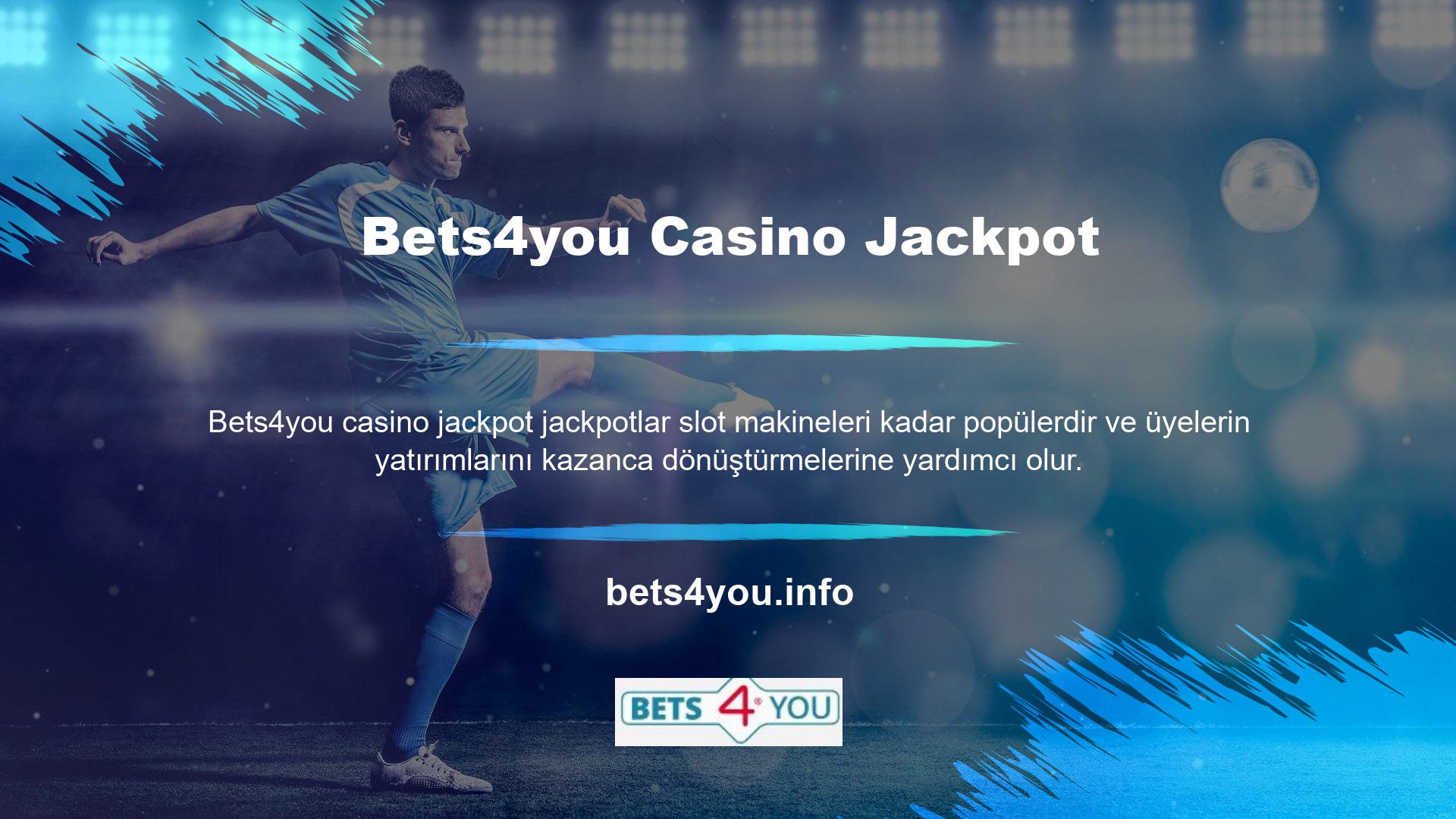 Bets4you casino oyunlarında jackpot sembollerini toplamak önemlidir ve alternatif semboller sürekli güncellenmektedir